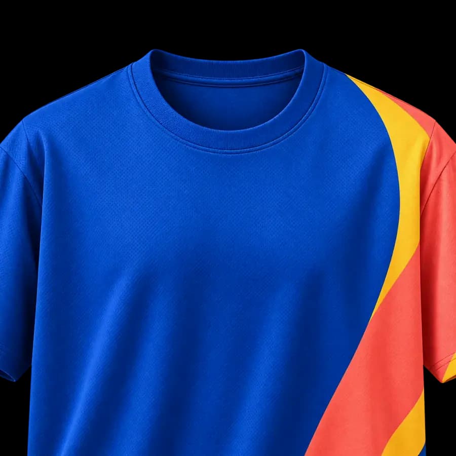 Ilustrasi close-up custom apparel custom