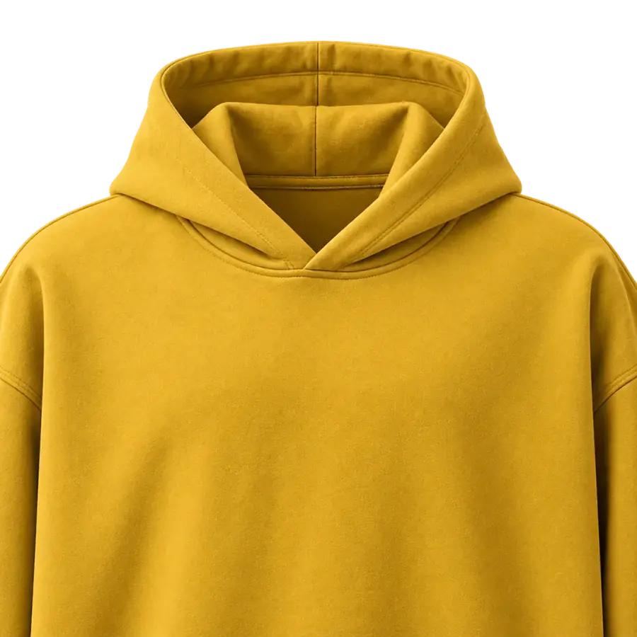 Ilustrasi close-up hoodie custom