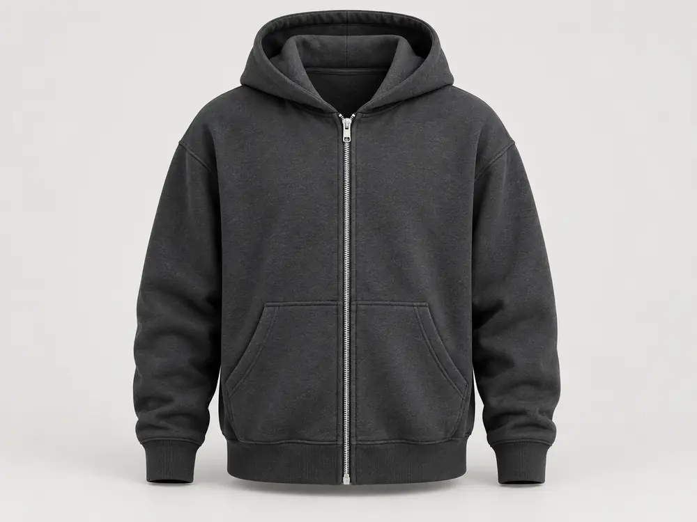 Foto hoodie zipper