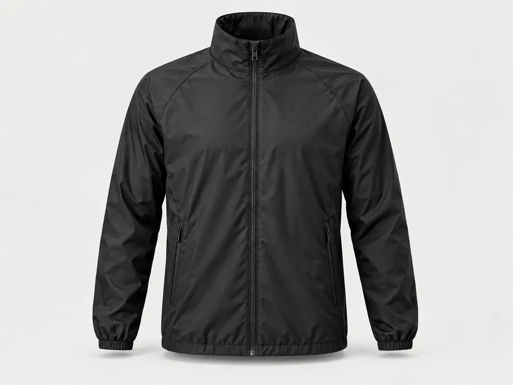 Foto jaket bahan Taslan