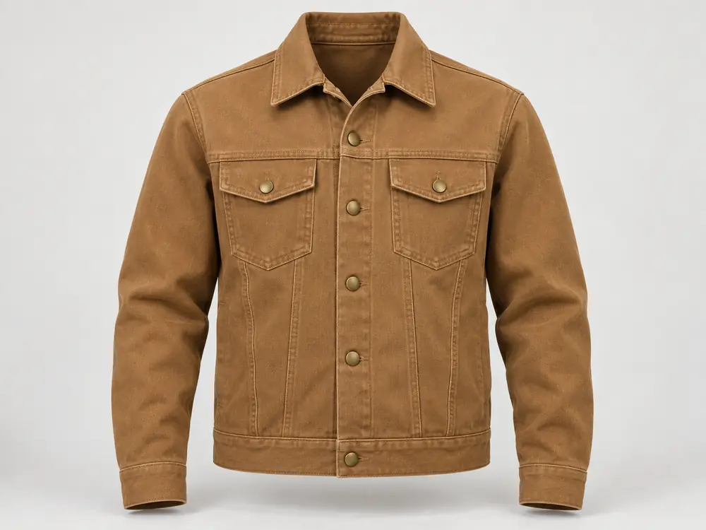 Foto jaket bahan Canvas